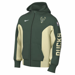 Milwaukee Bucks 2023/24 Authentic Showtime Full-Zip Hoodie - Hunter Green | Nike discount