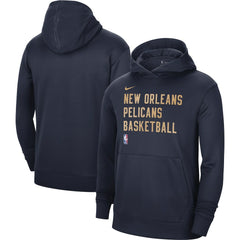 New Orleans Pelicans Unisex 2023/24 Performance Spotlight On-Court Practice Pullover Hoodie - Navy | Nike sale