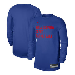 Philadelphia 76ers Unisex 2023/24 Legend On-Court Practice Long Sleeve T-Shirt - Royal | Nike for sale