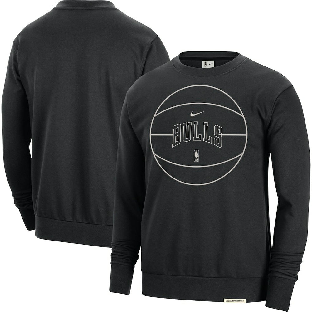 Chicago Bulls 2023/24 Authentic Standard Issue Travel Performance Pullover Sweatshirt - Black | Nike discount