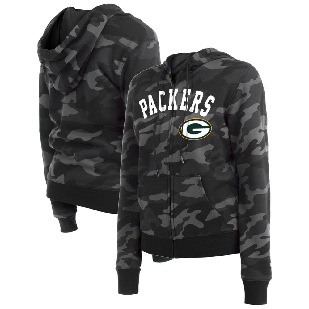 NFL Green Bay Packers Women's Camo Full-Zip Hoodie
