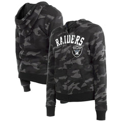 NFL Las Vegas Raiders Women's Camo Full-Zip Hoodie