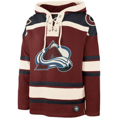 Cale Makar Colorado Avalanche '47 Player Name & Number Lacer Pullover Hoodie