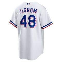 Jacob deGrom Texas Rangers Home Replica Player Jersey - White | Nike