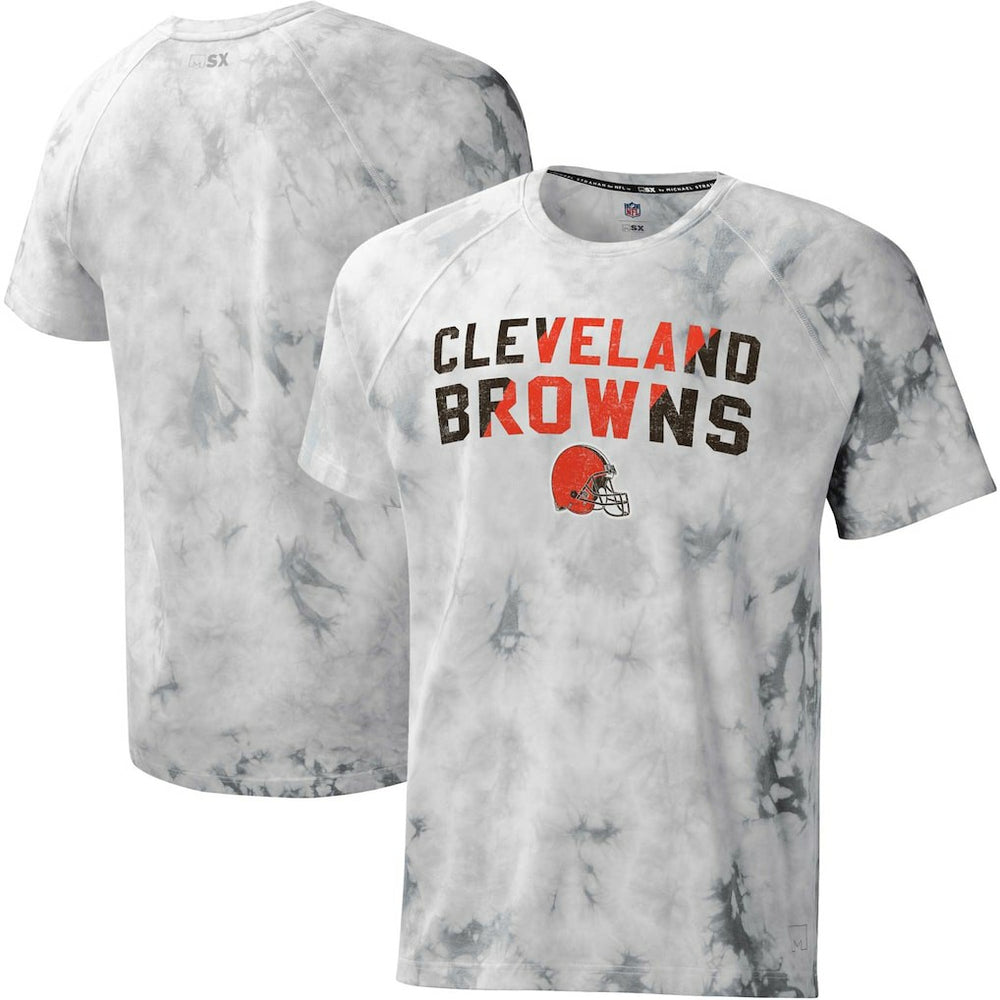 NFL Cleveland Browns MSX by Michael Strahan Resolution Tie-Dye Raglan T-Shirt
