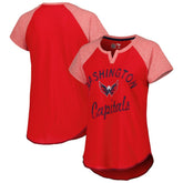 Washington Capitals Starter Women's Grand Slam Raglan Notch Neck T-Shirt