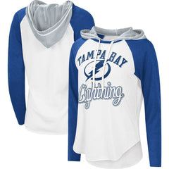 Tampa Bay Lightning G-III 4Her by Carl Banks Women's MVP Raglan Lightweight Hooded T-Shirt