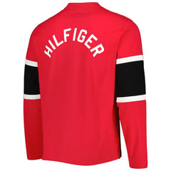 Detroit Red Wings Tommy Hilfiger Walter Lace-Up Long Sleeve Top