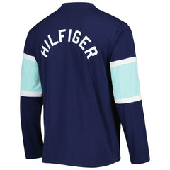 Seattle Kraken Tommy Hilfiger Walter Lace-Up Long Sleeve Top