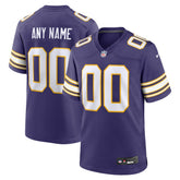 NFL Minnesota Vikings Classic Custom Game Jersey