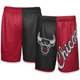 Chicago Bulls Youth Hardwood Classics Big Face 5.0 Shorts - Black/Red | Mitchell & Ness cheap