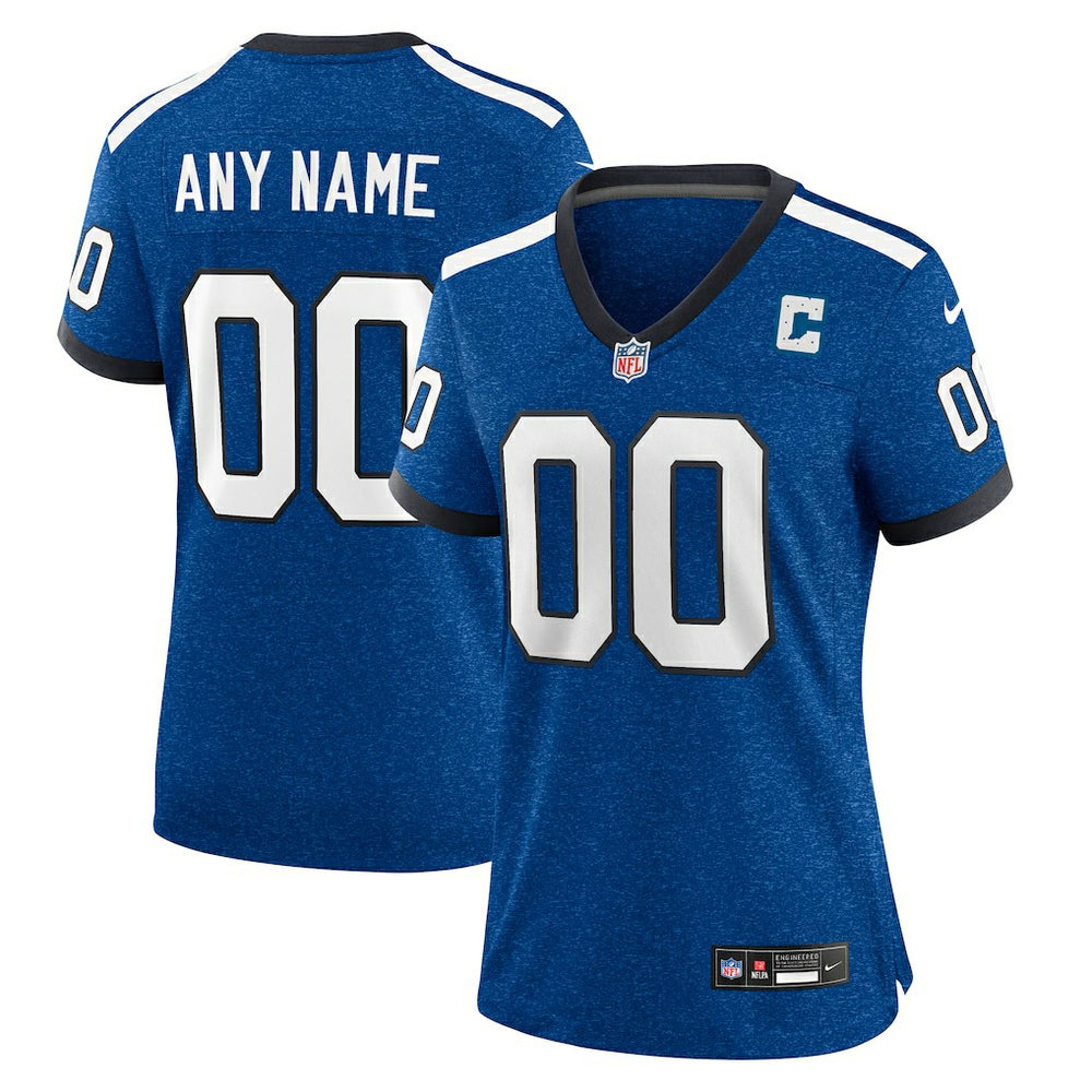 NFL Indianapolis Colts Women's Indiana Nights Alternate Custom Game Jersey