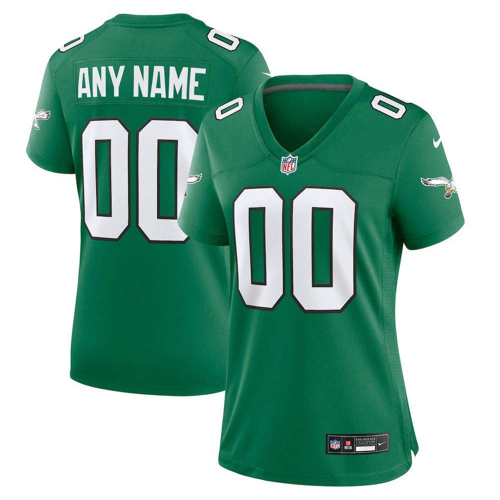 NFL Philadelphia Eagles Women's Alternate Custom Game Jersey