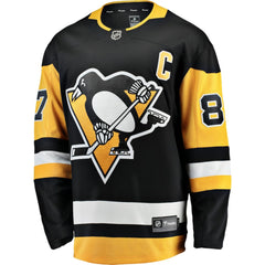 Sidney Crosby Pittsburgh Penguins Fanatics Captain Patch Home Breakaway Jersey