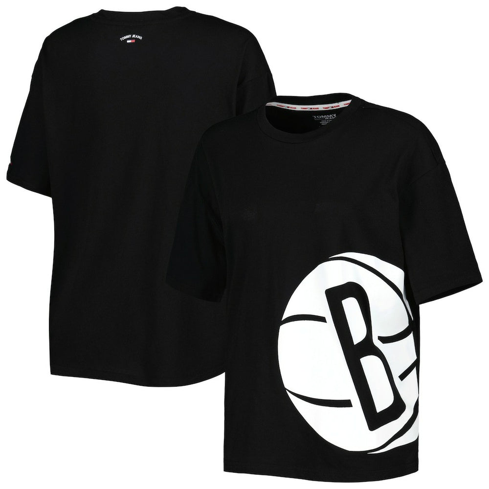 Brooklyn Nets Tommy Jeans Women's Bianca T-Shirt - Black for sale