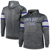 Tampa Bay Lightning Big & Tall Stripe Pullover Hoodie