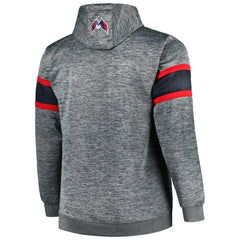 Washington Capitals Big & Tall Stripe Pullover Hoodie