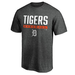 Detroit Tigers Team Win Stripe T-Shirt - Charcoal