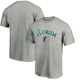 Florida Marlins Cooperstown Collection Team Wahconah T-Shirt - Heather Gray