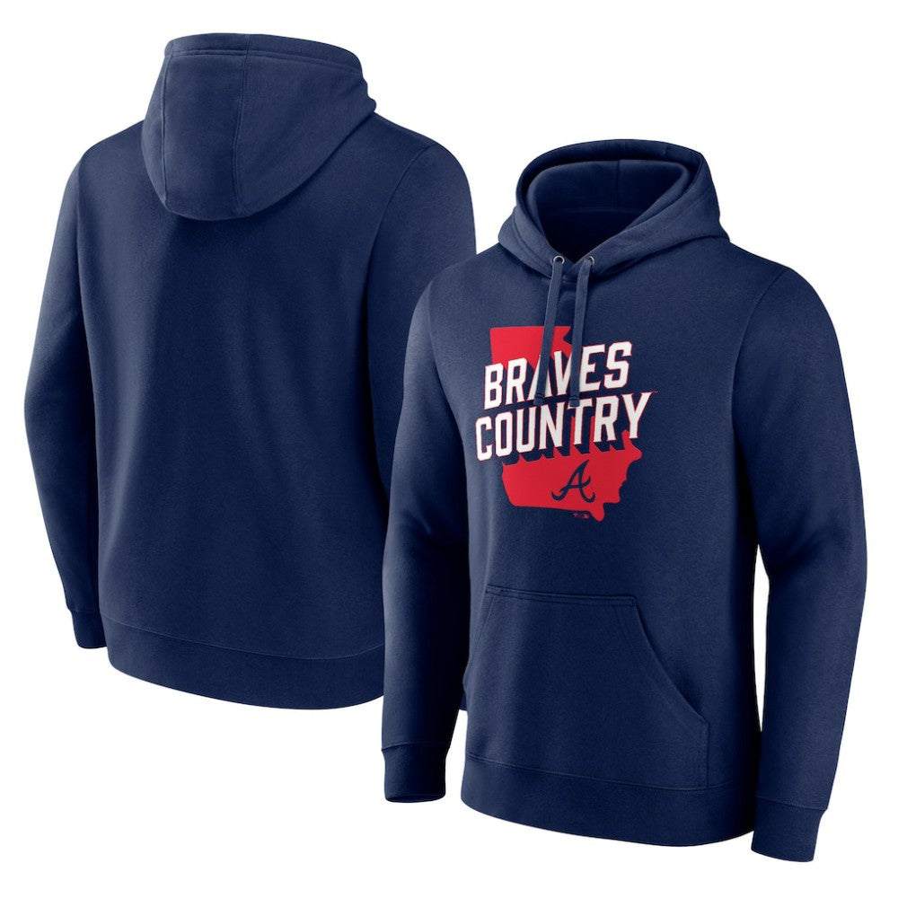 Atlanta Braves Team Country Pullover Hoodie - Navy