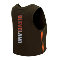 NFL Cleveland Browns Pro Standard Women's Ombre Wordmark Classic Cropped Tank Top