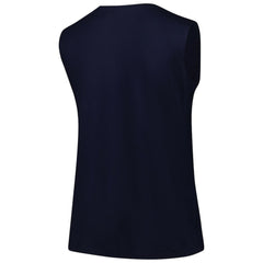 Atlanta Braves Profile Women's Plus Size Tank Top - Navy