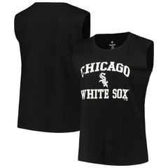 Chicago White Sox Profile Women's Plus Size Tank Top - Black