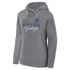 Profile New York Yankees Women's Plus Size Pullover Hoodie - Heather Gray
