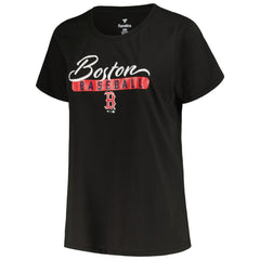 Boston Red Sox Profile Women's Plus Size T-Shirt Combo Pack - Black/Heather Gray