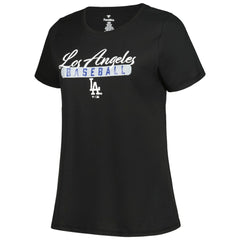 Los Angeles Dodgers Profile Women's Plus Size T-Shirt Combo Pack - Black/Heather Gray