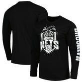 Brooklyn Nets Stadium Essentials Unisex NBA Crest Long Sleeve T-Shirt - Black discount
