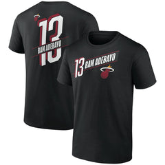 Bam Adebayo Miami Heat Full-Court Press Name & Number T-Shirt - Black for sale