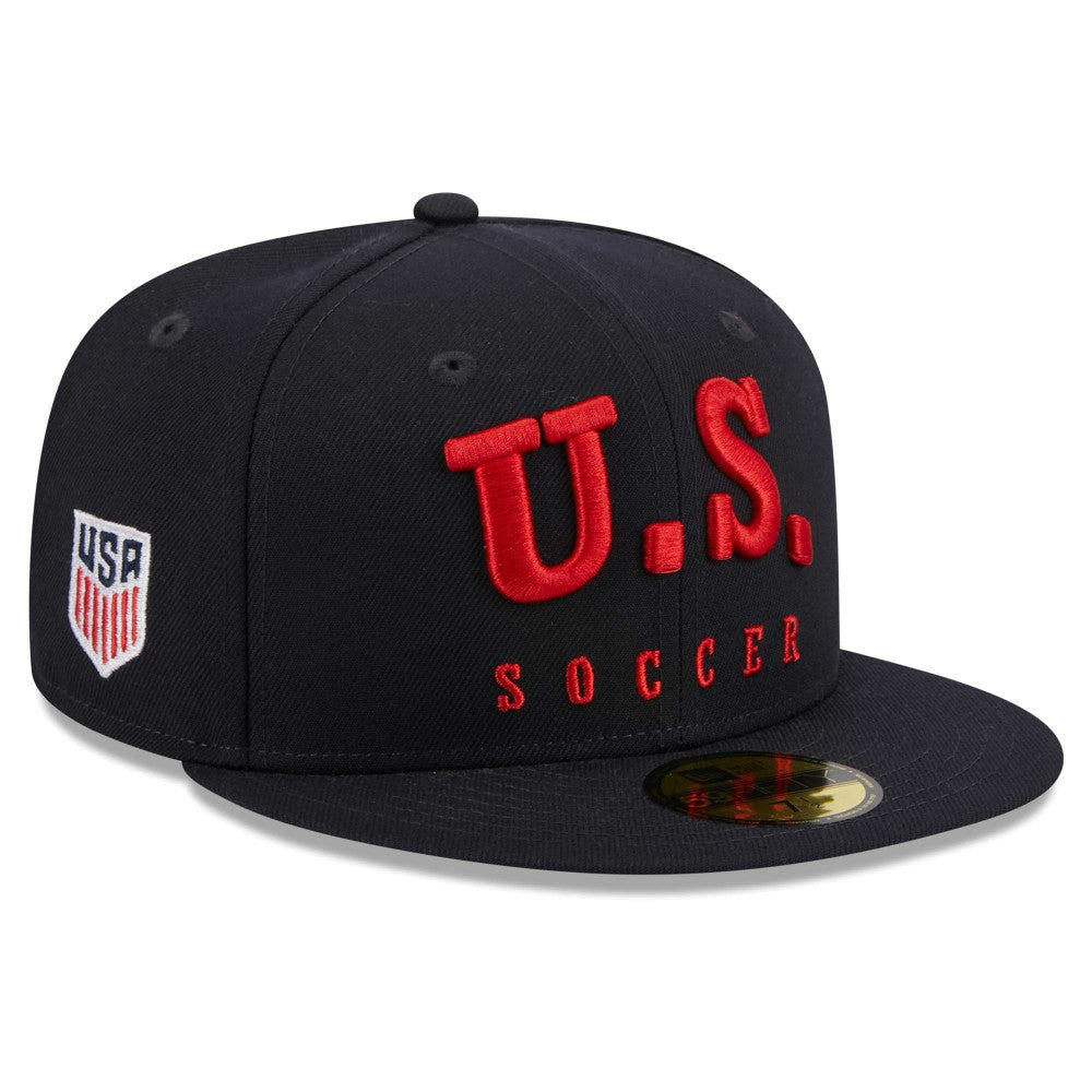 USMNT New Era Text 59FIFTY Fitted Hat / Soccer Hot sale