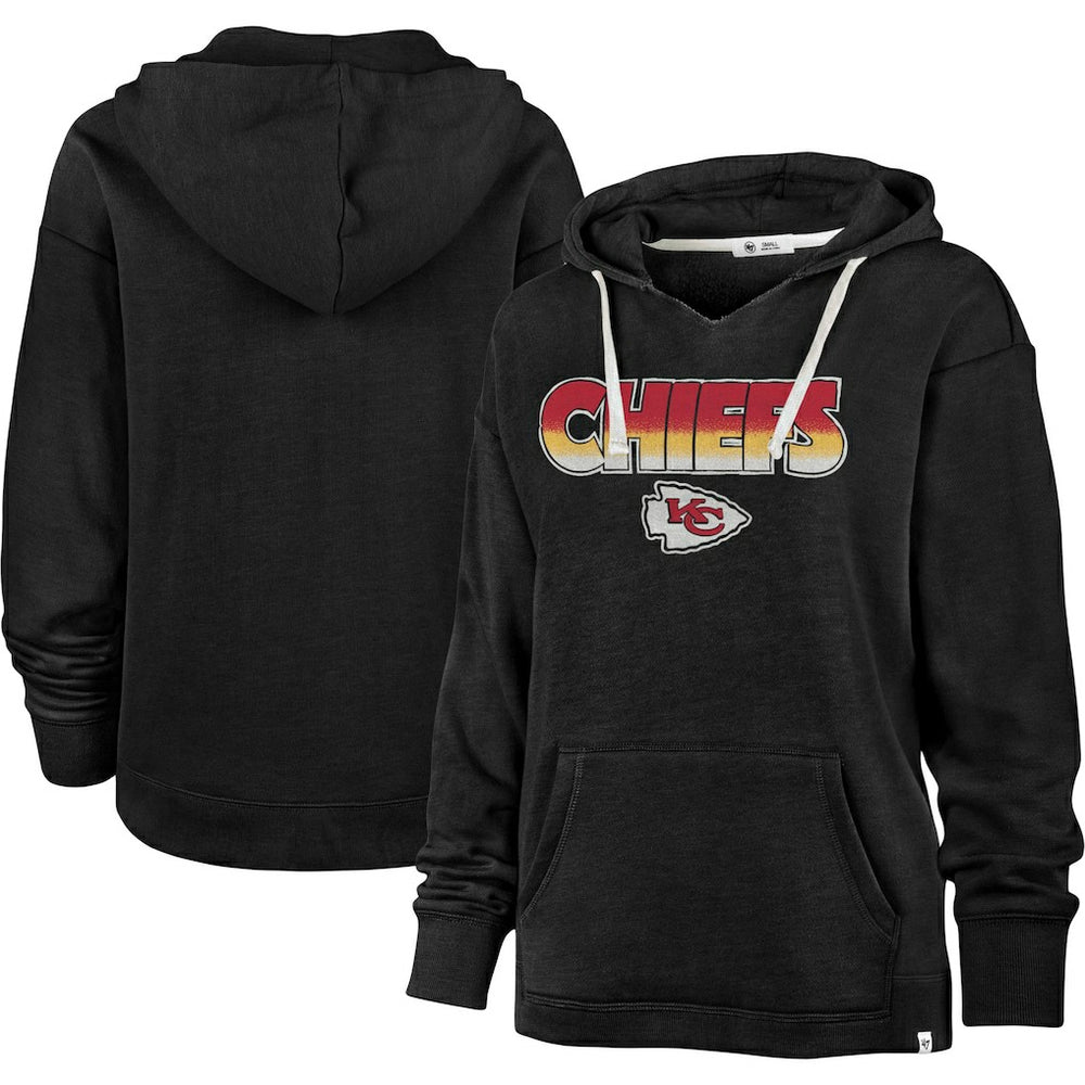 NFL Kansas City Chiefs '47 Women's Color Rise Kennedy Pullover Hoodie