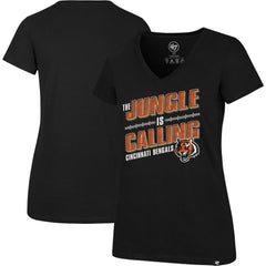NFL Cincinnati Bengals '47 Women's Team Regional Ultra Rival V-Neck T-Shirt