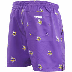 NFL Minnesota Vikings Pro Standard Allover Print Mini Logo Shorts