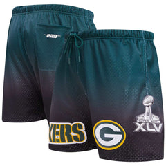 NFL Green Bay Packers Pro Standard Ombre Mesh Shorts
