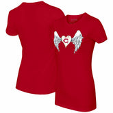 Cincinnati Reds Tiny Turnip Women's Angel Wings T-Shirt - Red