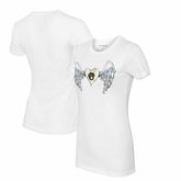 Milwaukee Brewers Tiny Turnip Women's Angel Wings T-Shirt - White
