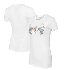 San Francisco Giants Tiny Turnip Women's Angel Wings T-Shirt - White