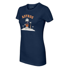 Houston Astros Tiny Turnip Women's Astronaut T-Shirt - Navy