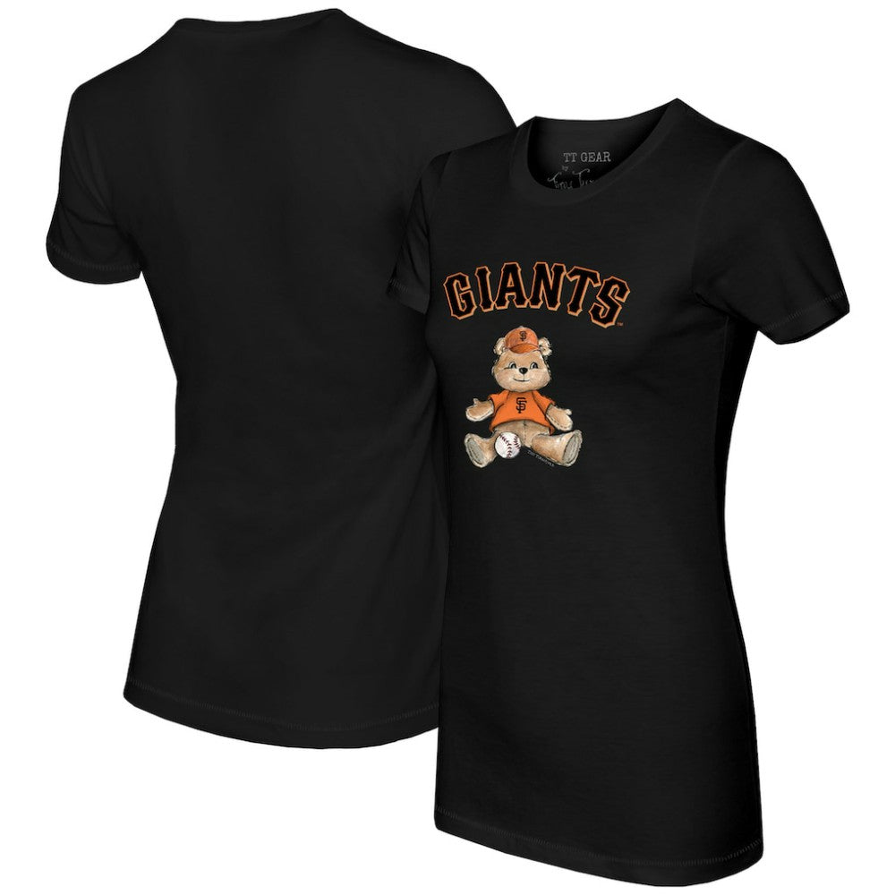 San Francisco Giants Tiny Turnip Women's Teddy Boy T-Shirt - Black