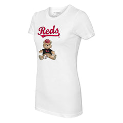 Cincinnati Reds Tiny Turnip Women's Teddy Boy T-Shirt - White