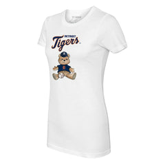 Detroit Tigers Tiny Turnip Women's Teddy Boy T-Shirt - White