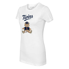 Minnesota Twins Tiny Turnip Women's Teddy Boy T-Shirt - White