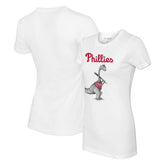 Philadelphia Phillies Tiny Turnip Women's Bronto T-Shirt - White