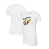Los Angeles Dodgers Tiny Turnip Women's Fastball T-Shirt - White