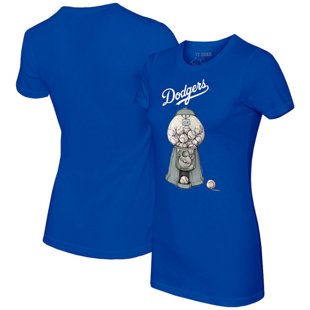 Los Angeles Dodgers Tiny Turnip Women's Gumball Machine T-Shirt - Royal