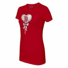 Boston Red Sox Tiny Turnip Women's Heart Lolly T-Shirt - Red