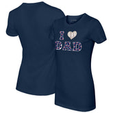 Minnesota Twins Tiny Turnip Women's I Love Dad T-Shirt - Navy